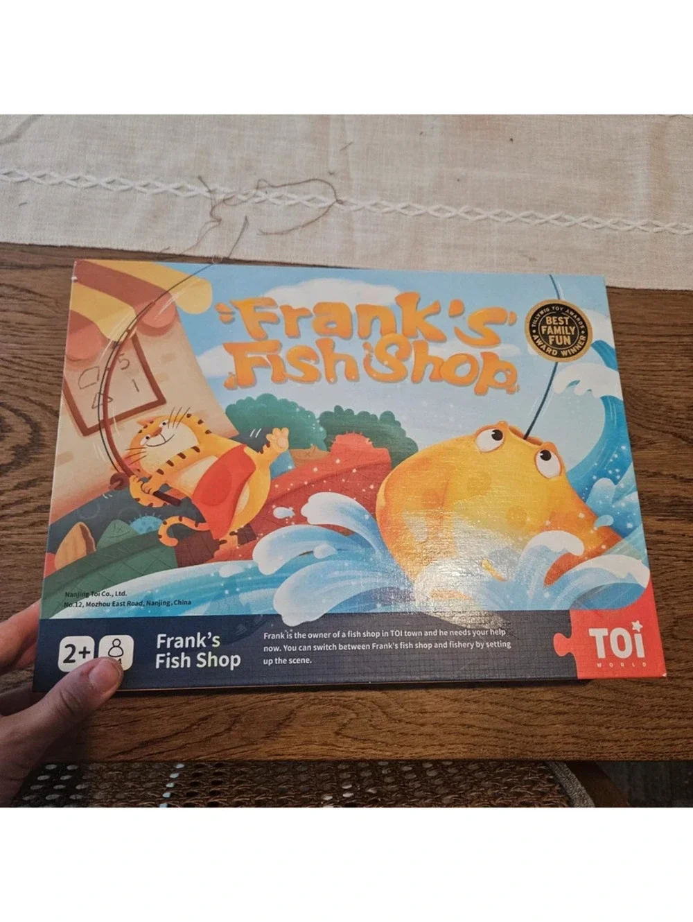 TOI World Frank’s Fish Shop Wooden Fishing Educational Game Age 2+ TP204